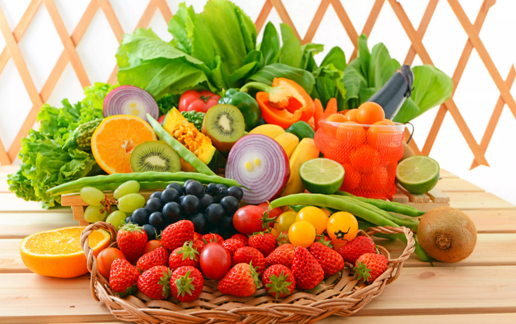 Vegetables and fruits