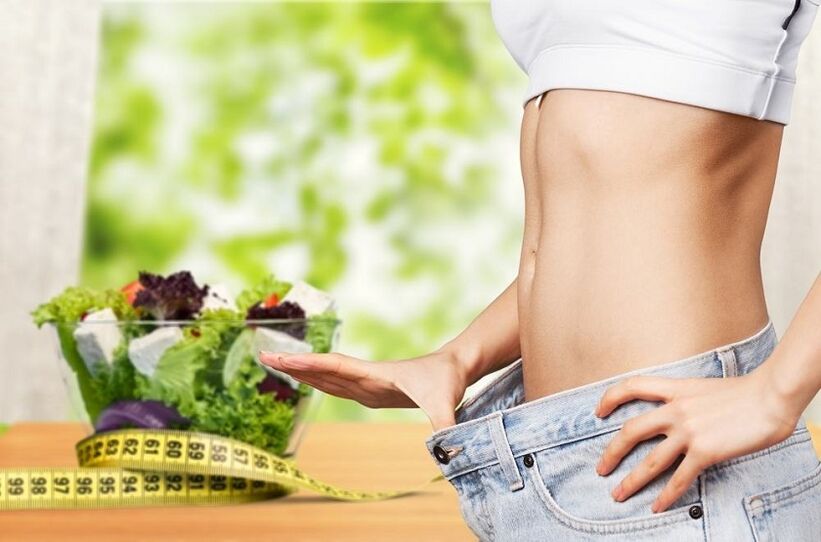 Vegetables after losing weight